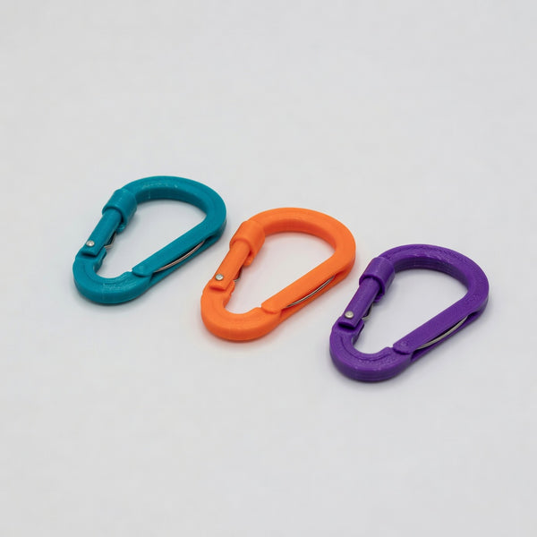 Mini Spring Carabiner (3-pack)